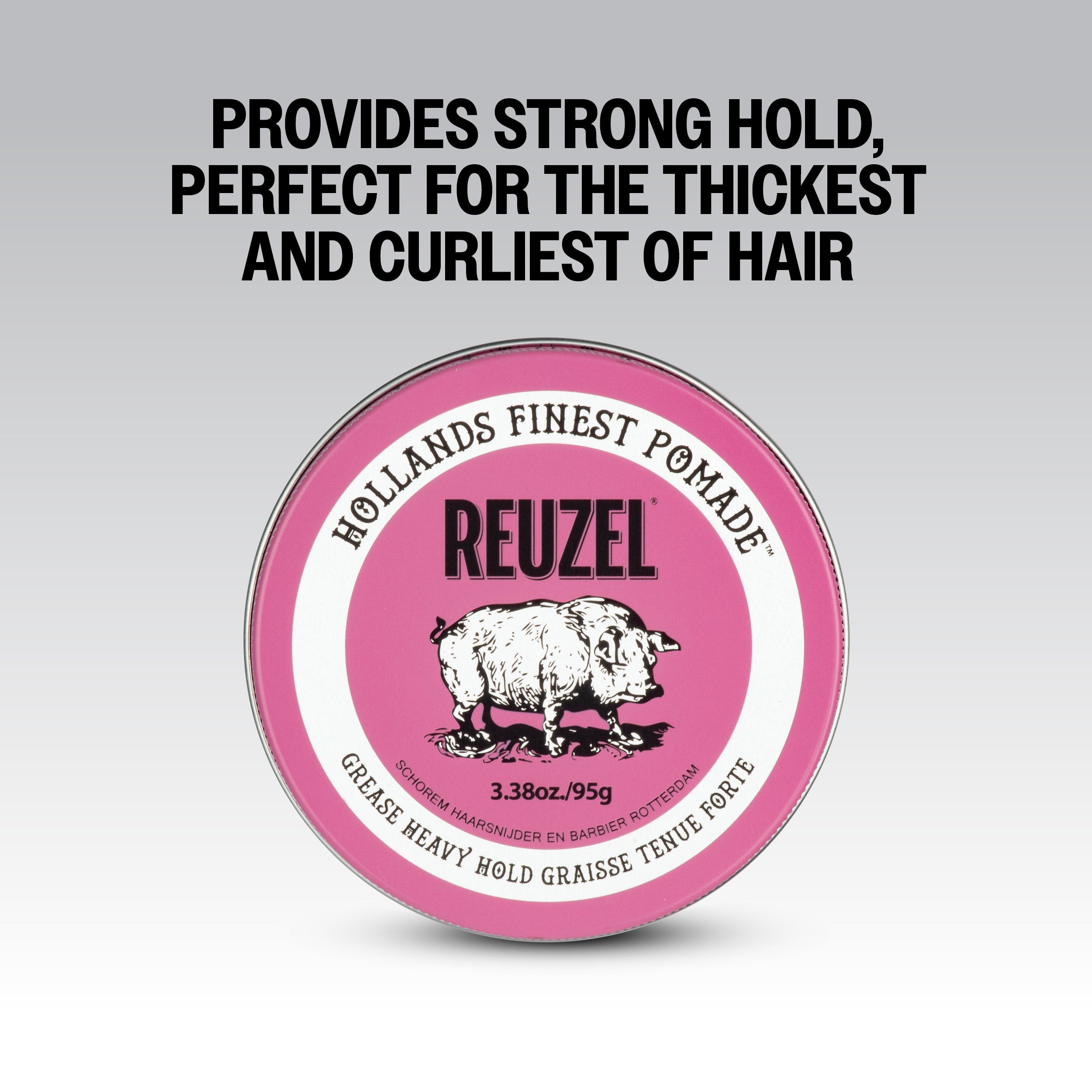 REUZEL PINK HEAVY GREASE Cire à fixation forte, pommade capillaire à tenue extrême, 95 g #4