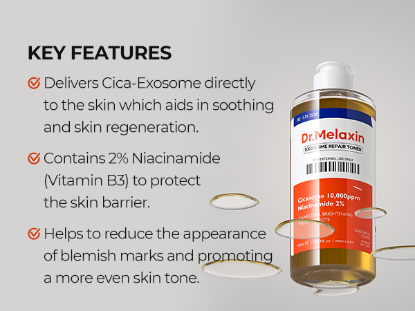 DR.MELAXIN EXOSOME LINE Reparační tonikum s exomozomy 300 ml #4