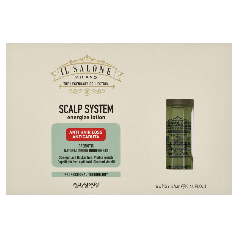 ALFAPARF IL SALONE MILANO SCALP SYSTEM ENERGIZE Ampoules pour cheveux fragilisés et tombants de manière excessive 6x13ml