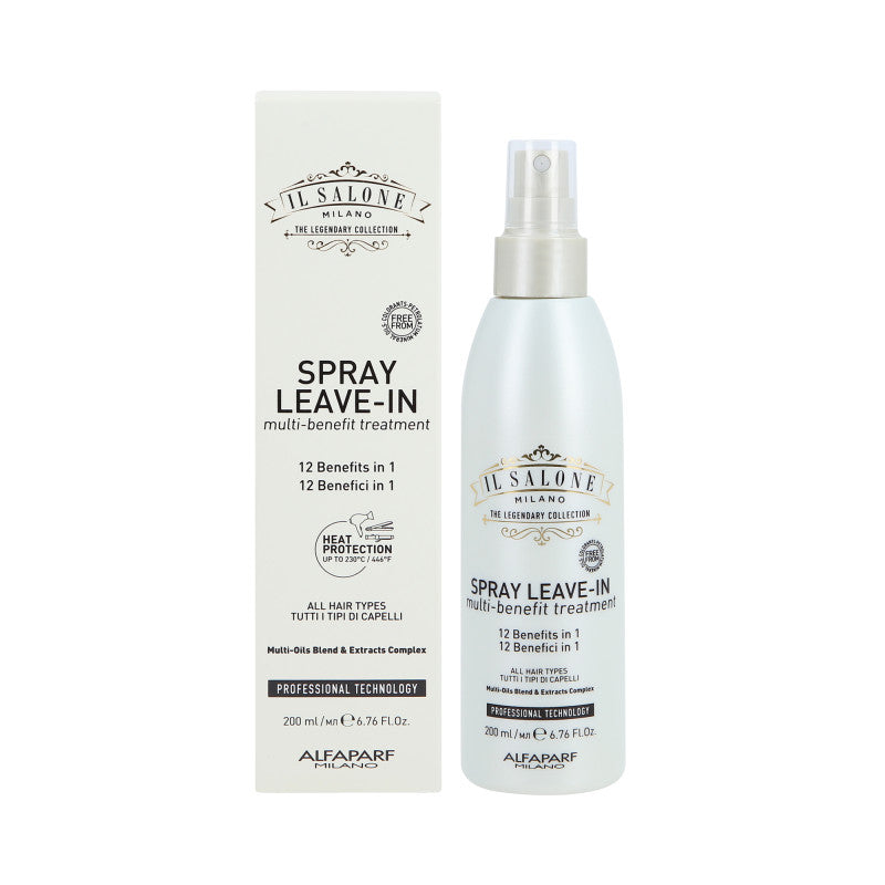 ALFAPARF IL SALONE SPRAY LEAVE IN Spray vegan multi-tâches pour tous types de cheveux 200 ml
