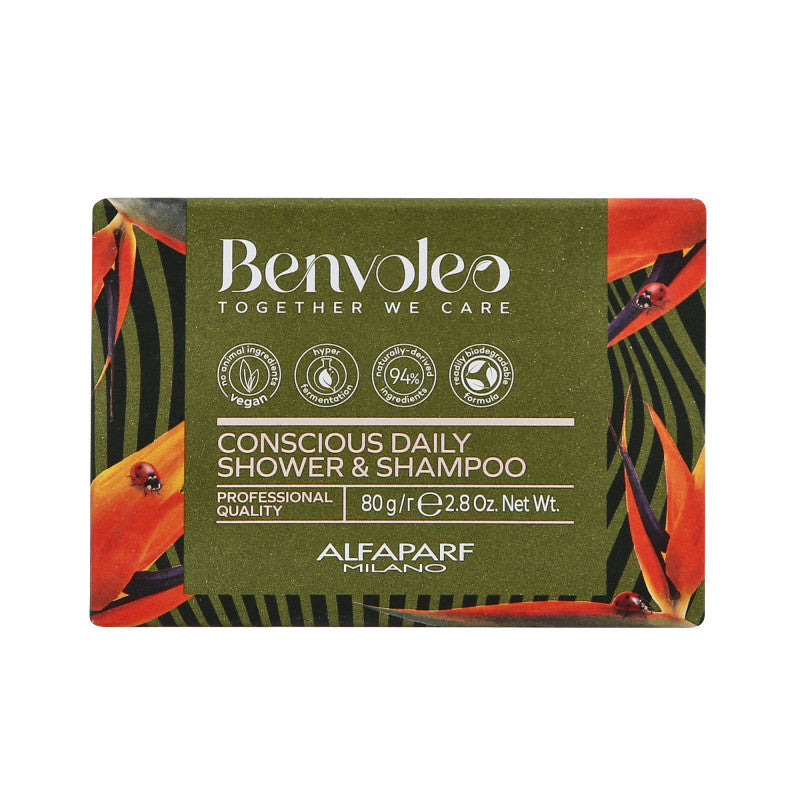 ALFAPARF MILANO BENVOLEO CONSCIOUS DAILY 3en1 Shampoing solide bio 3en1 80g
