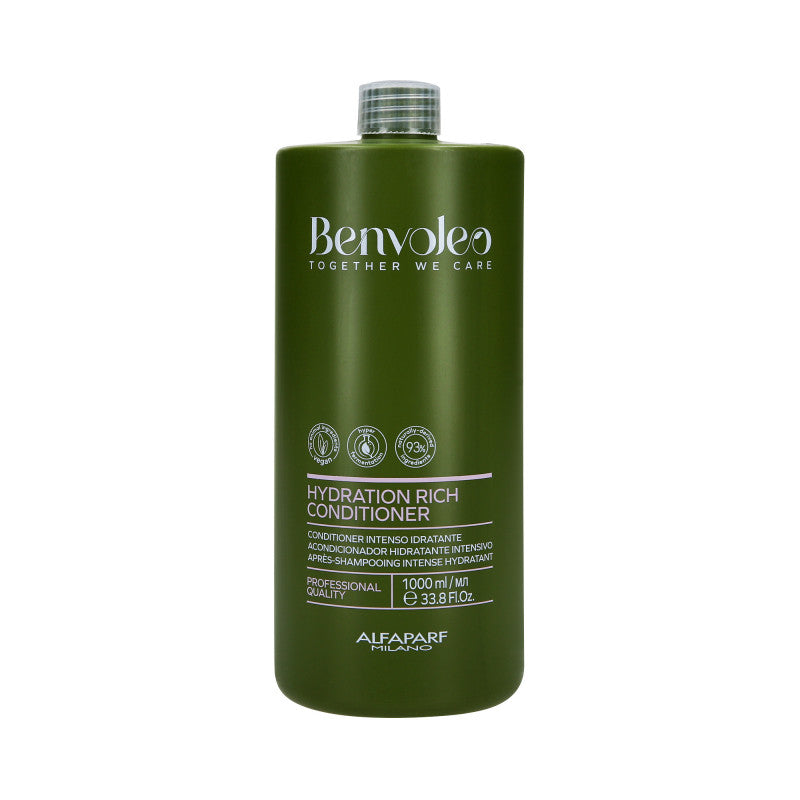 ALFAPARF MILANO BENVOLEO HYDRATION Après-shampooing hydratant en profondeur pour cheveux secs et déshydratés 1000 ml