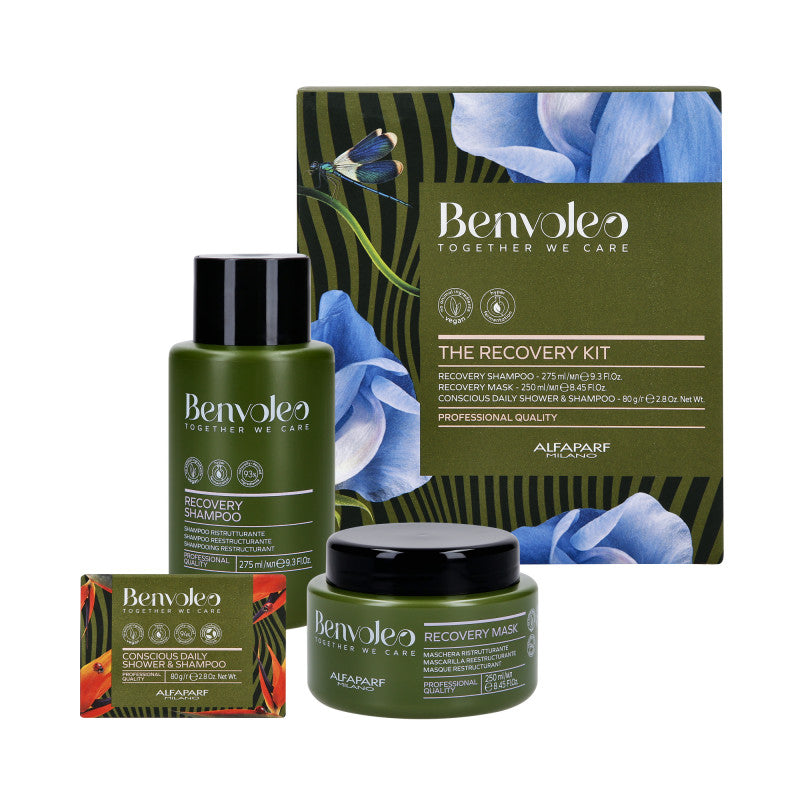 ALFAPARF MILANO BENVOLEO RECOVERY REESTRUCTURANTE CAPILAR KIT Coffret cadeau régénération capillaire