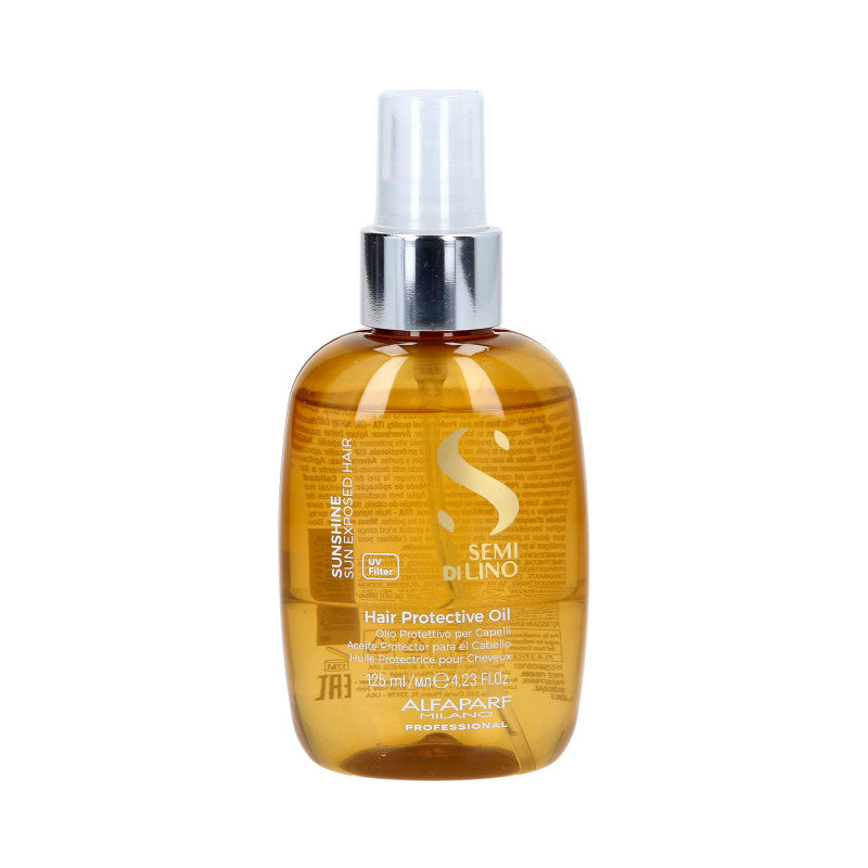 ALFAPARF SEMI DI LINO Huile de soin capillaire biphasée avant et après exposition au soleil avec filtres UV 125 ml