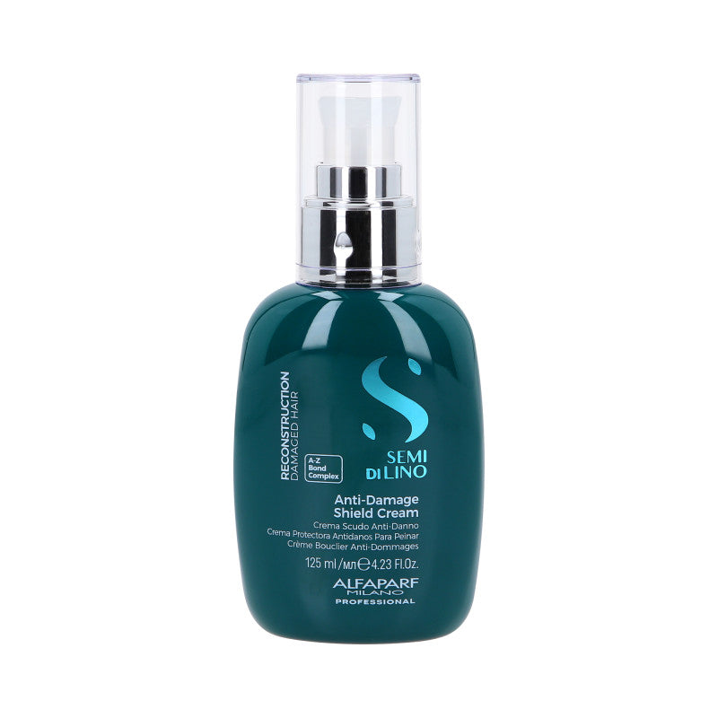 ALFAPARF SEMI DI LINO RECONSTRUCTION ANTI-DAMAGE SHIELD Crème reconstructrice pour cheveux moyens et épais abîmés 125 ml