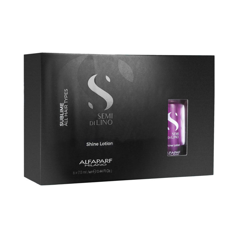 NO ALFAPARF SEMI DI LINO SUBLIME Shine Lotion Ampoule 12x13ml
