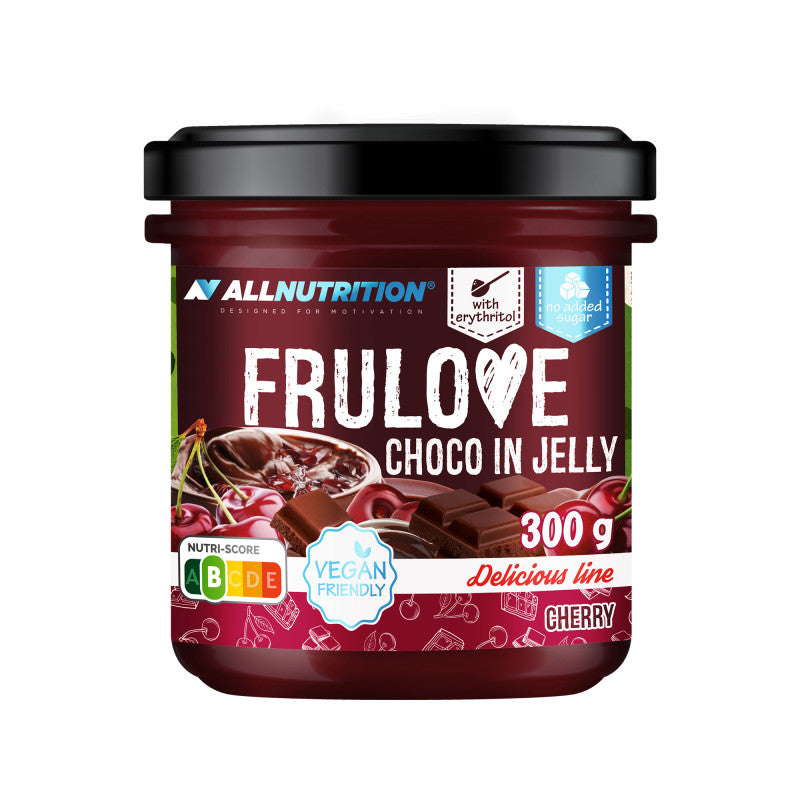 ALLNUTRITION FRULOVE IN JELLY Wiśnie z czekoladą w żelu 300 g