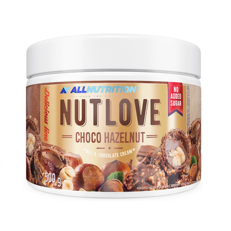 ALLNUTRITION NUTLOVE CHOCO HAZELNUT Krem czekoladowy z orzechami 500 g