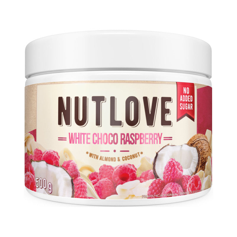 ALLNUTRITION NUTLOVE CHOCO Crème au chocolat blanc - framboise 500 g