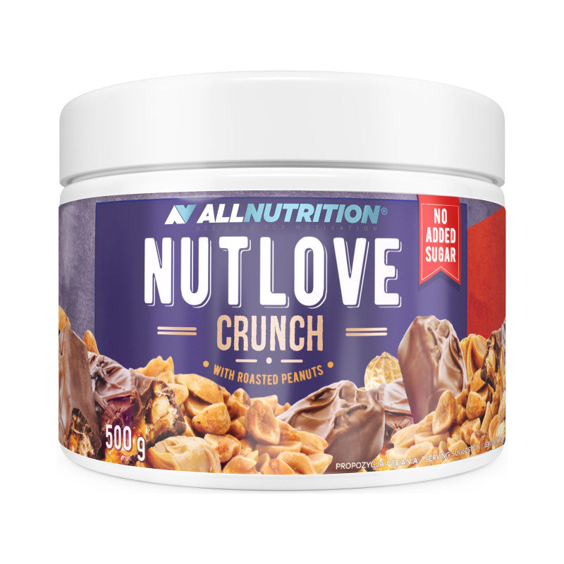 ALLNUTRITION NUTLOVE CRUNCH Krem czekoladowy z prażonymi orzechami 500 g