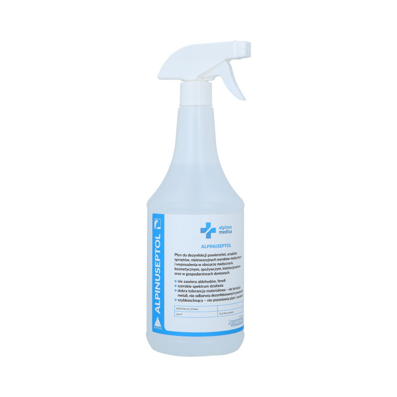 ALPINUS ALPINUSEPTOL NEUTRE Liquide pour la désinfection des surfaces et du matériel des salons de beauté et médicaux 1000ml