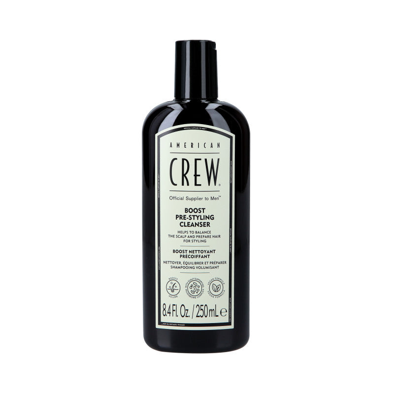 AMERICAN CREW BOOST PRE-STYLING Shampooing Nettoyant et Volumateur 250 ml