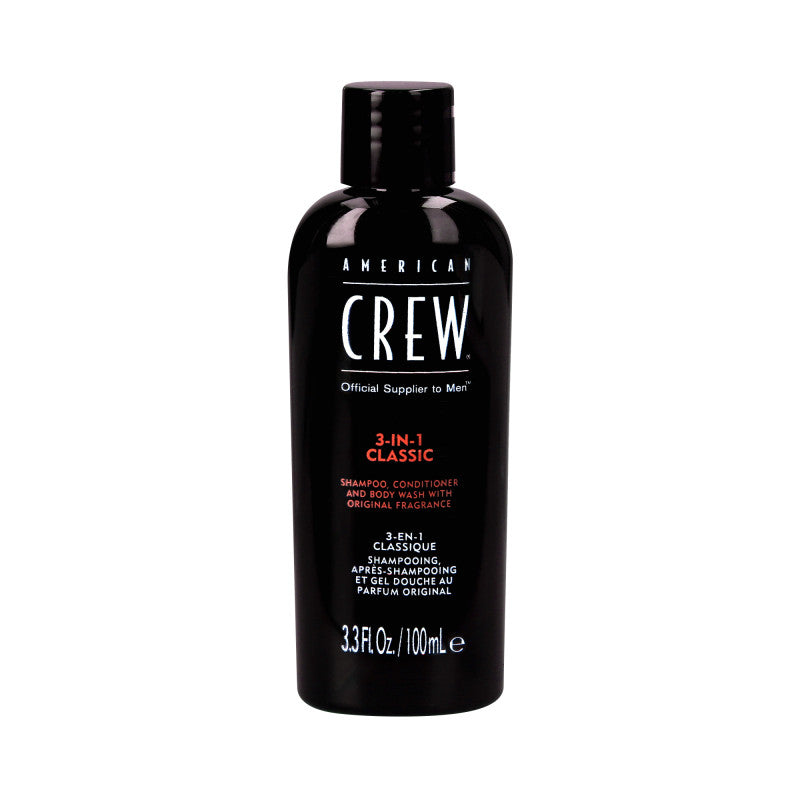 AMERICAN CREW CLASSIC Shampooing, revitalisant et gel douche 3en1 100 ml