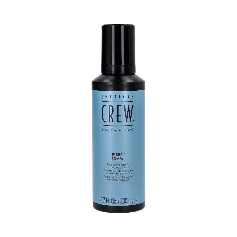 AMERICAN CREW Fiber  Grooming Foam Mousse coiffante fibreuse pour un volume modulable 200ml