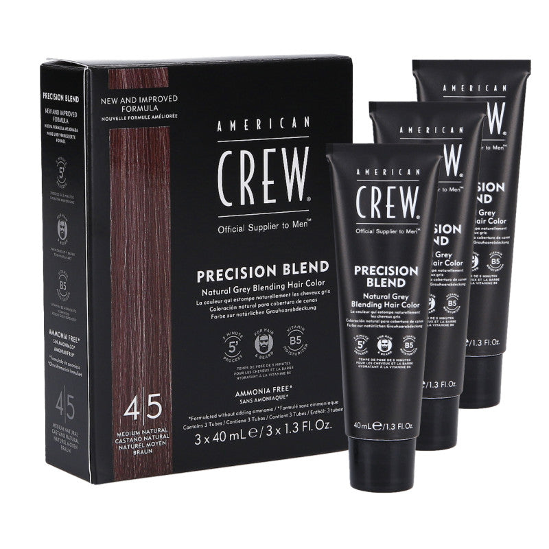 AMERICAN CREW Precision Blend Nuanceur Medium Natural (4-5) 3x40ml