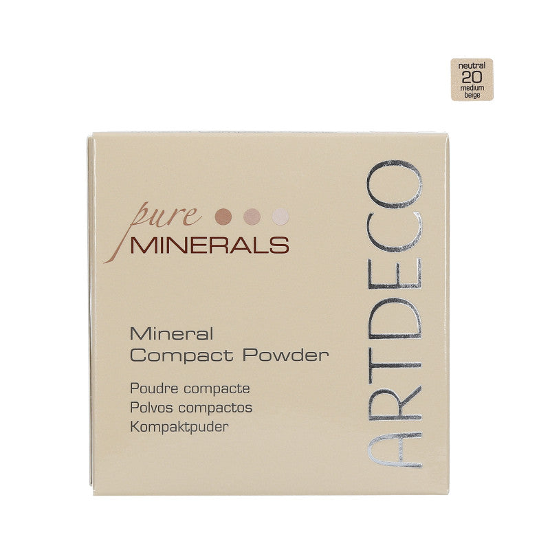 ARTDECO MINERAL COMAPCT Fond de teint poudre libre – 20 Medium Beige 9g