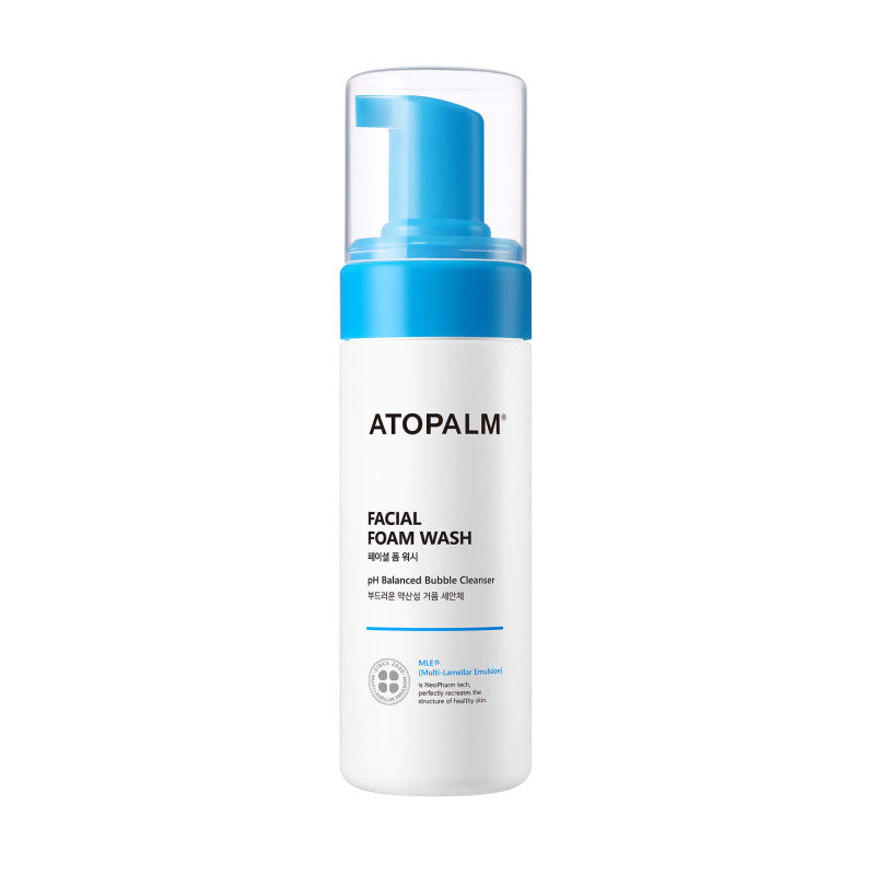 ATOPALM MLE Mousse nettoyante douce pour le visage peaux sensibles et sèches 150 ml