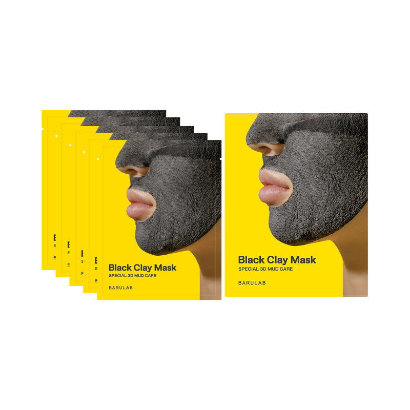 BARULAB BLACK CLAY 7IN1 TOTAL SOLUTION Masque à l'argile noire 18g x 5 pièces