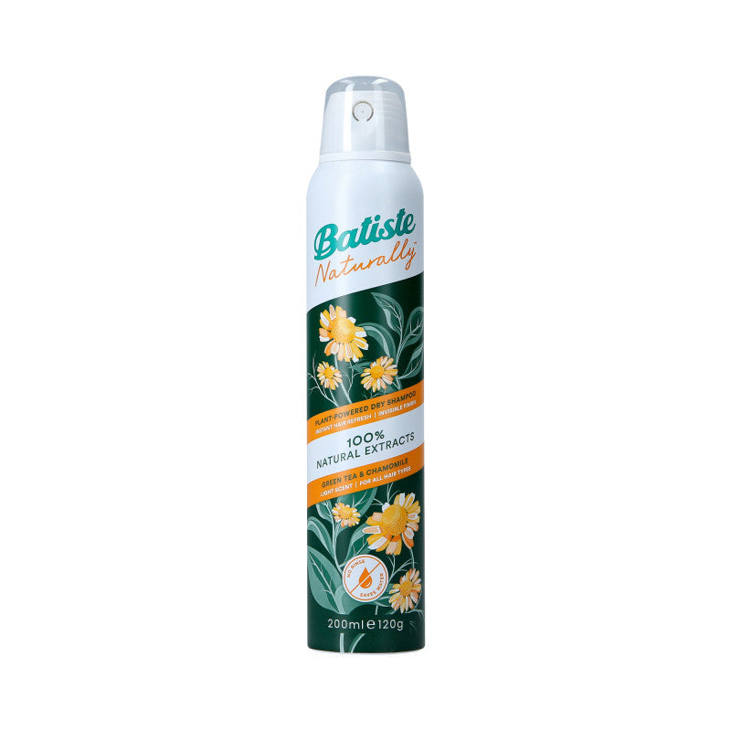 BATISTE NATURALLY Shampoing sec Thé et Camomille 200 ml