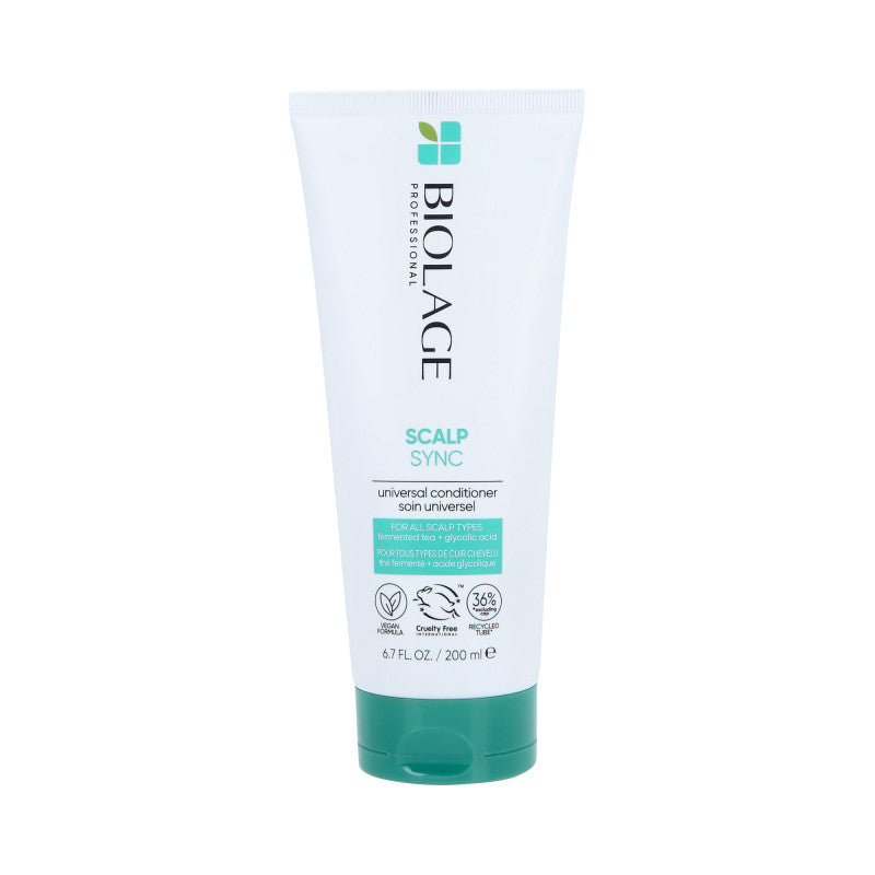BIOLAGE SCALPSYNC Après-shampoing universel pour tous types de cheveux et de cuir chevelu 200 ml