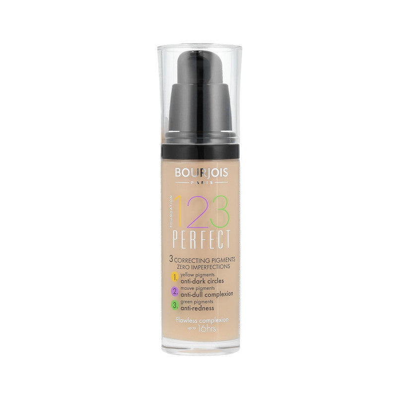 BOURJOIS 123 Perfect Fond de teint 53 Light Beige 30ml