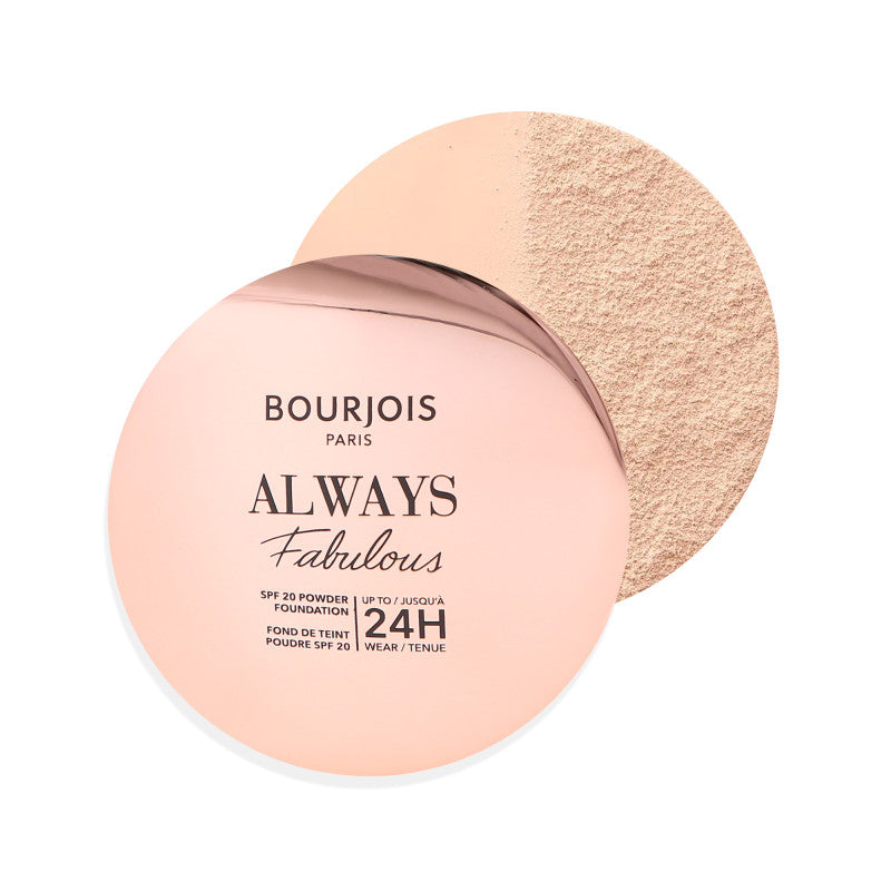 BOURJOIS ALWAYS FABULOUS Fond de Teint Poudre Longue Tenue SPF20 100 Rose Ivoire 7g