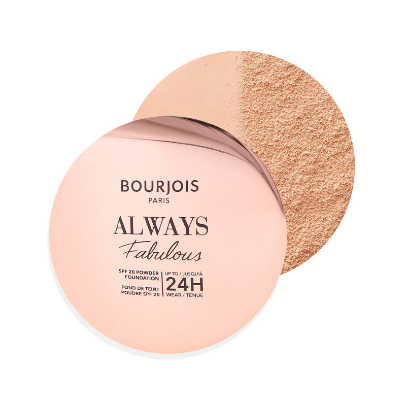 BOURJOIS ALWAYS FABULOUS Fond de teint poudre longue tenue avec filtre SPF20 125 Ivoire 7 g