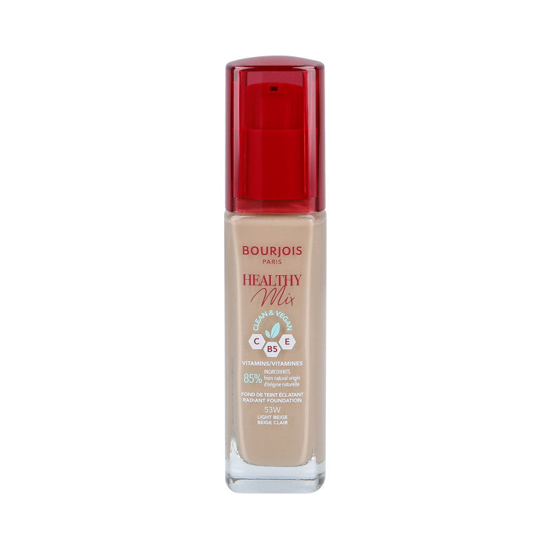 BOURJOIS HEALTHY MIX VEGAN Fond de teint 16h 053W Light Beige 30ml