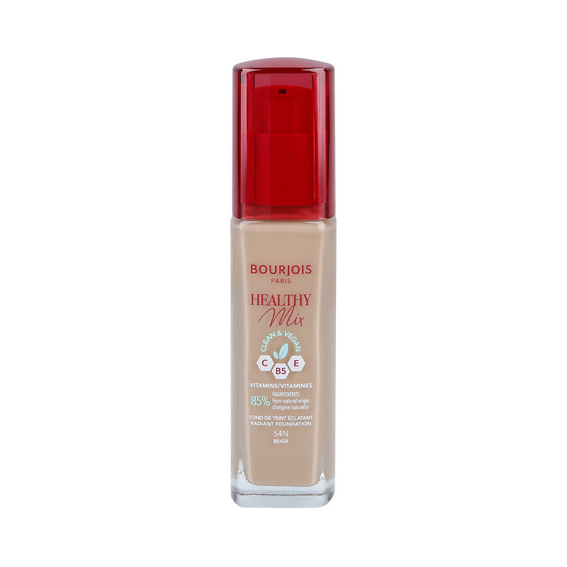 BOURJOIS HEALTHY MIX VEGAN Fond de teint 16h 054N Beige 30ml