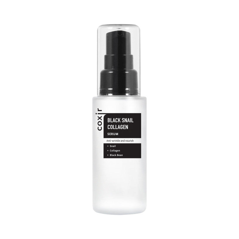 COXIR BLACK SNAIL COLLAGEN LINE Sérum rajeunissant à la mucine d'escargot et au collagène 50 ml