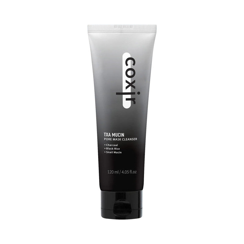 COXIR TXA MUCIN PORE LINE Masque nettoyant et mousse visage au TXA et mucine d'escargot 120 ml