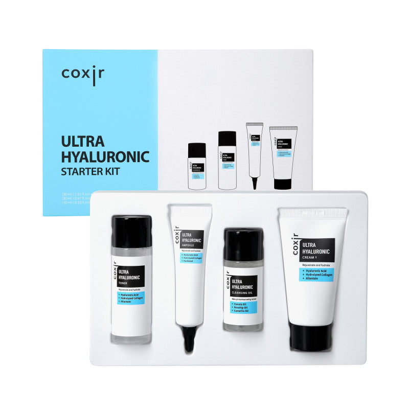COXIR ULTRA HYALURONIC LINE Coffret hydratant intensif à l'acide hyaluronique, 30 ml + 20 ml + 20 ml + 10 ml