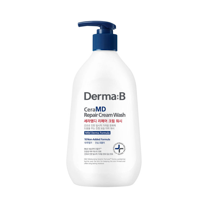 DERMA:B CERAMD Gel nettoyant crémeux hydratant et apaisant pour le corps 400 ml