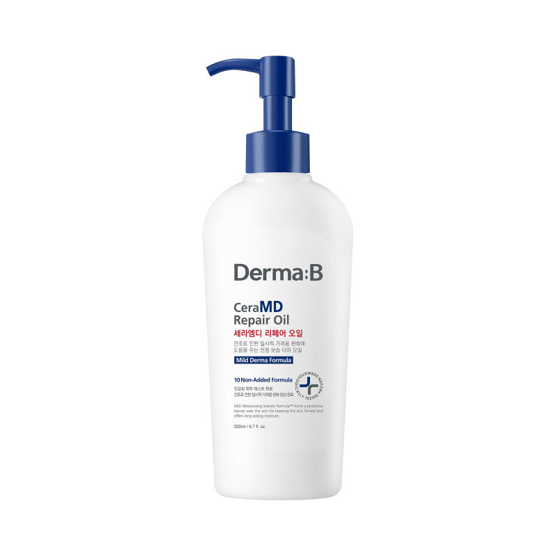 DERMA:B CERAMD Huile corporelle régénérante hydratante et apaisante 200 ml