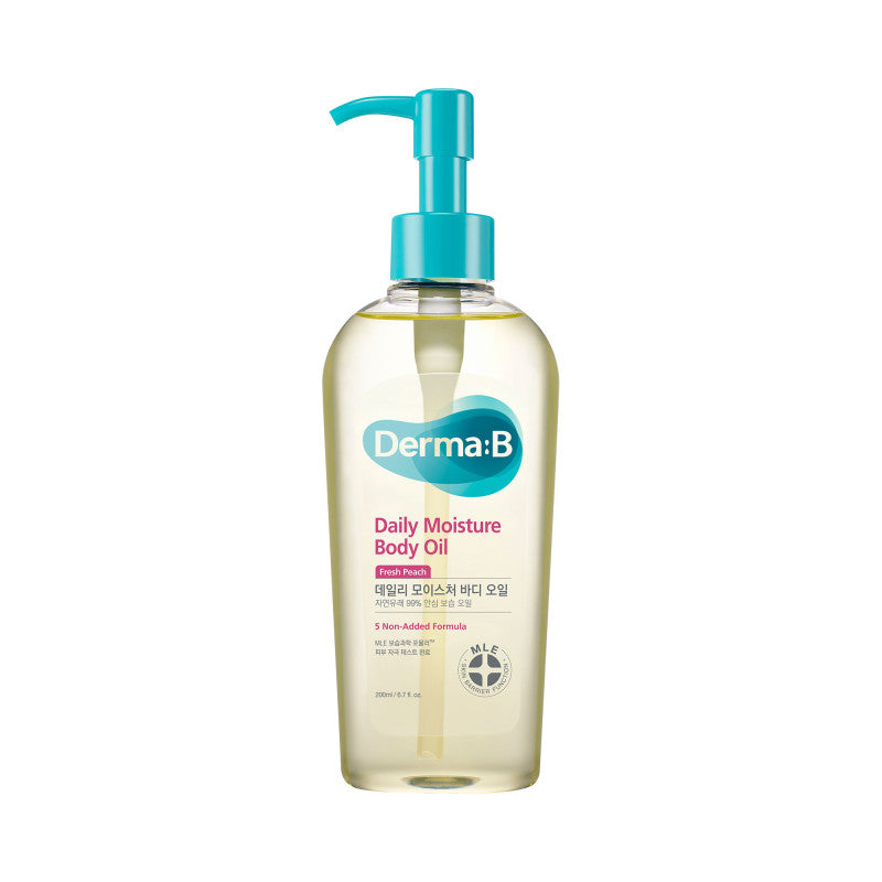 DERMA:B Huile corporelle hydratante à l'extrait de pêche 200 ml