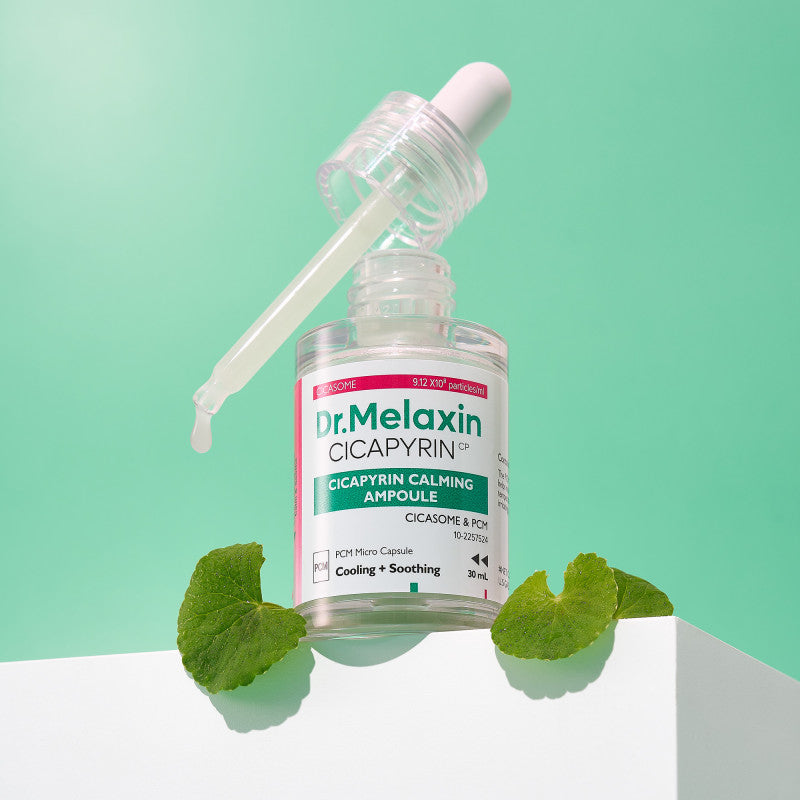 DR.MELAXIN CICAPYRIN CALMING AMPOULE Sérum visage apaisant au complexe rafraîchissant, 30 ml