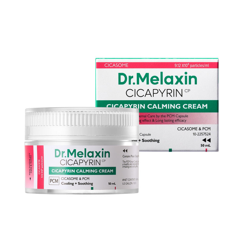 DR.MELAXIN CICAPYRIN CALMING CREAM Crème visage apaisante au complexe rafraîchissant, 50 ml