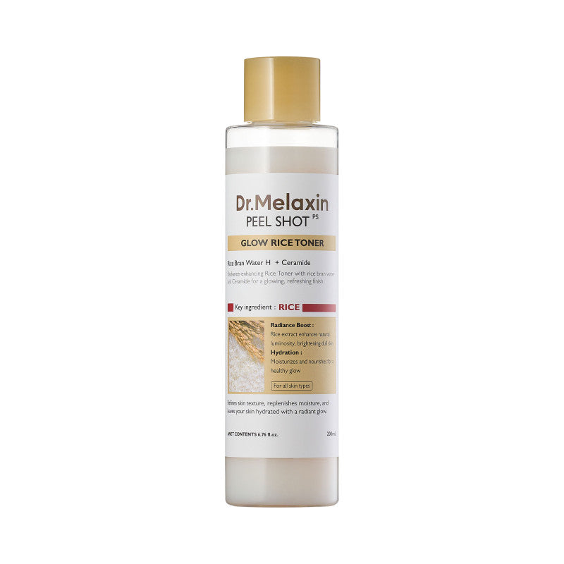 DR.MELAXIN PEEL SHOT LINE Tonique illuminateur à l'extrait de riz blanc 200 ml