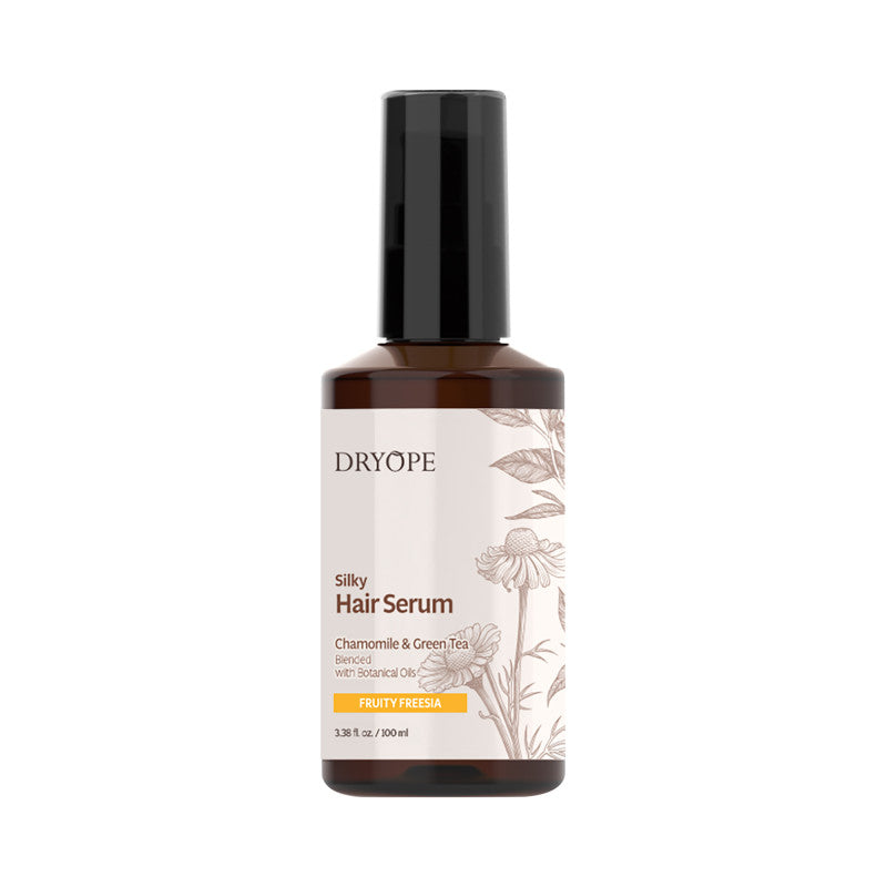 DRYOPE SILKY HAIR Sérum à l'huile vegan pour cheveux secs et abîmés au parfum de fruits et de freesia 100 ml