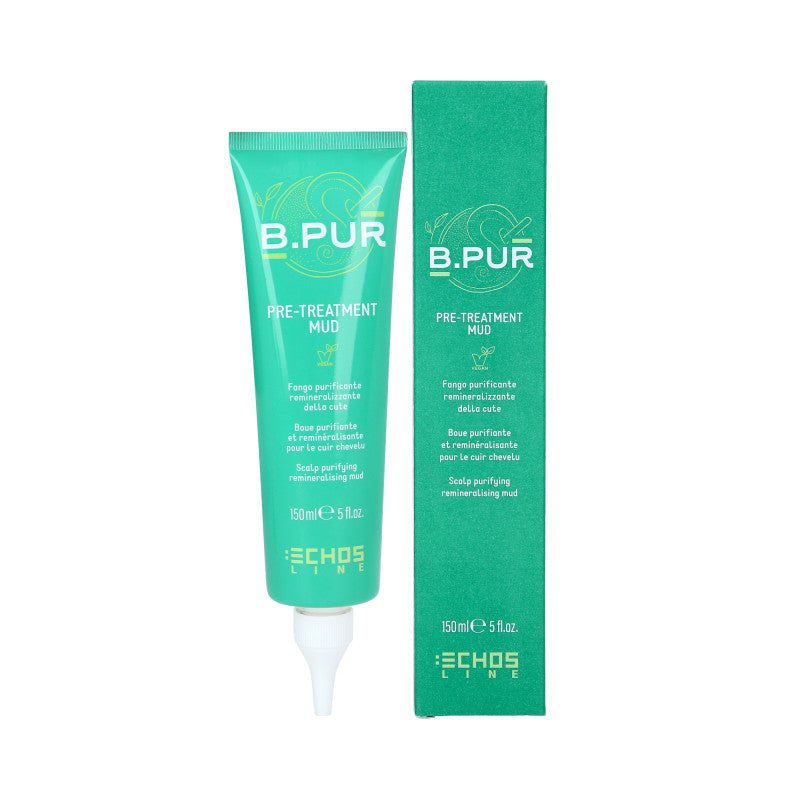 ECHOSLINE B.PUR PRÉ-TRAITEMENT BOUE Argile nettoyante pour cuir chevelu 150 ml