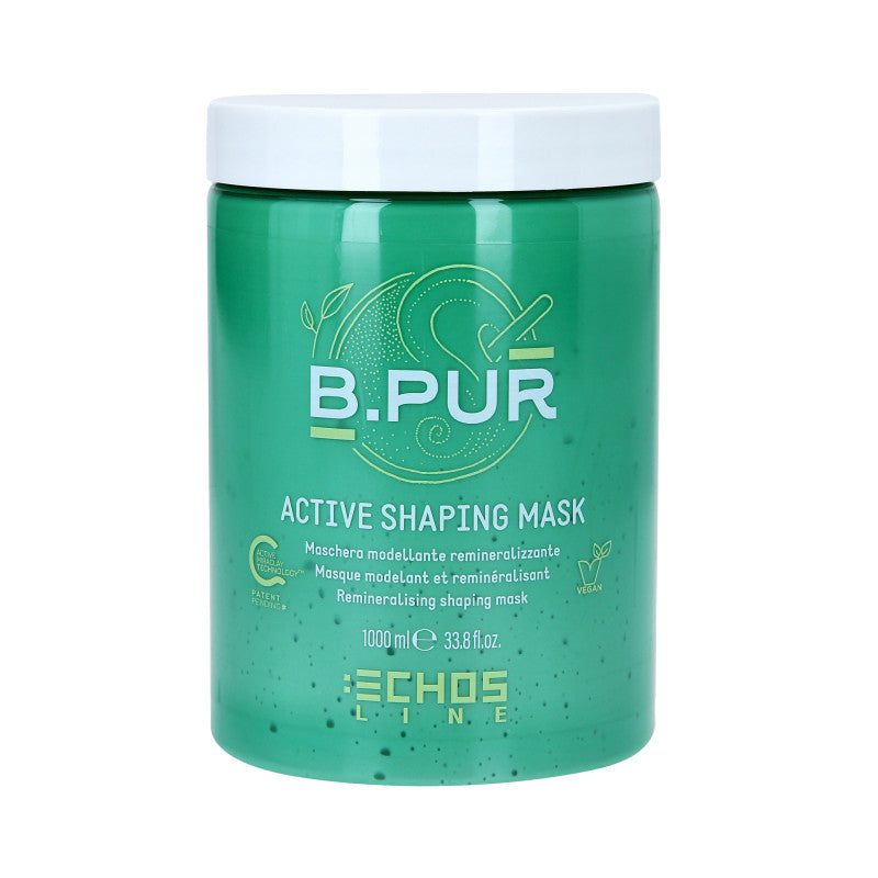 ECHOSLINE B.PUR Masque modelant reminéralisant pour cheveux indisciplinés et sans volume 1000ml