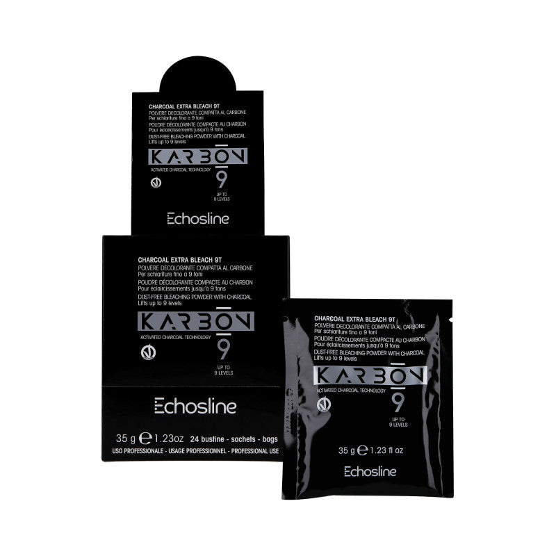 ECHOSLINE KARBON 9 éclaircissant cheveux en sachets 24 X 35g