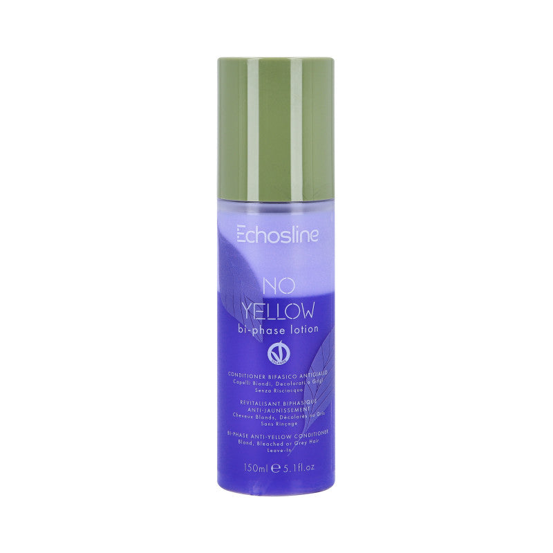 ECHOSLINE NO YELLOW BI-PHASE LOTION Après-shampoing biphasé pour cheveux blonds 150 ml