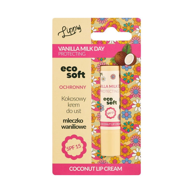 ECO SOFT LIPPY DAY Crème lèvres protectrice SPF15 Lait vanille 4,8 ml