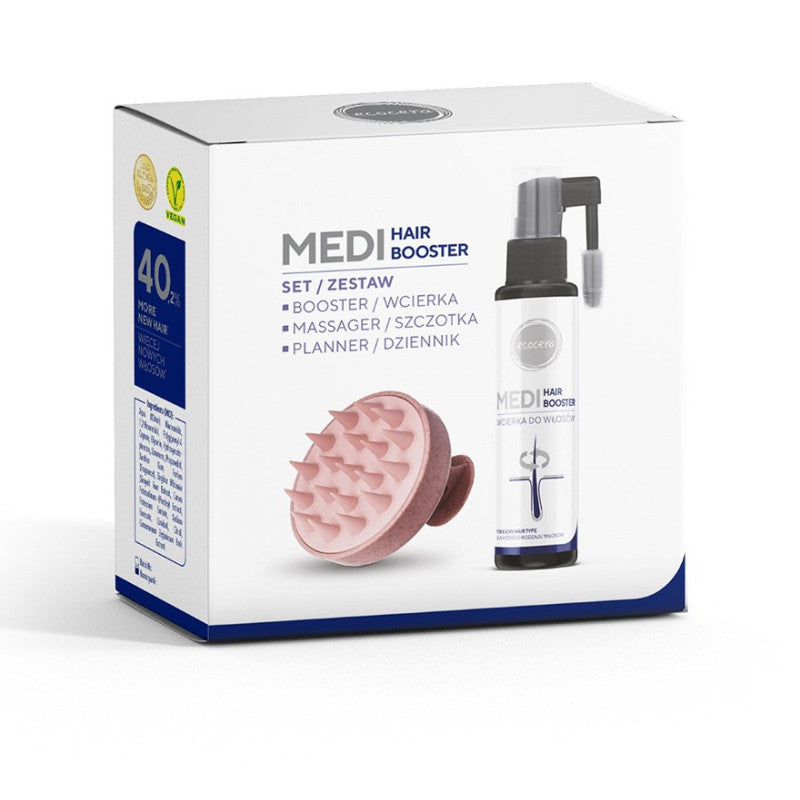ECOCERA MEDI HAIR BOOSTER Ensemble lotion + brosse