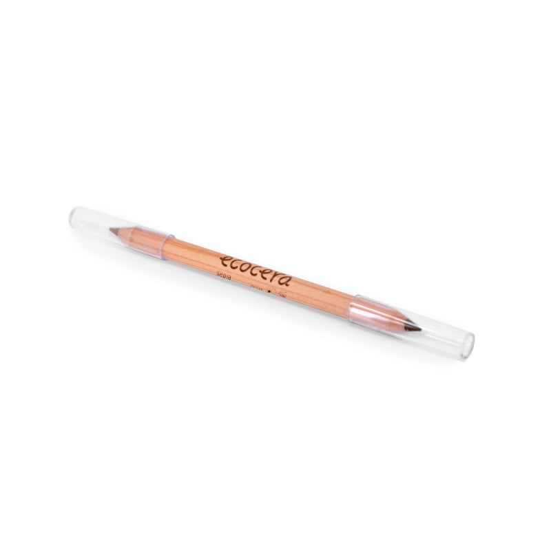 ECOCERA NATURAL CHOICE Crayon à sourcils double face Sépia