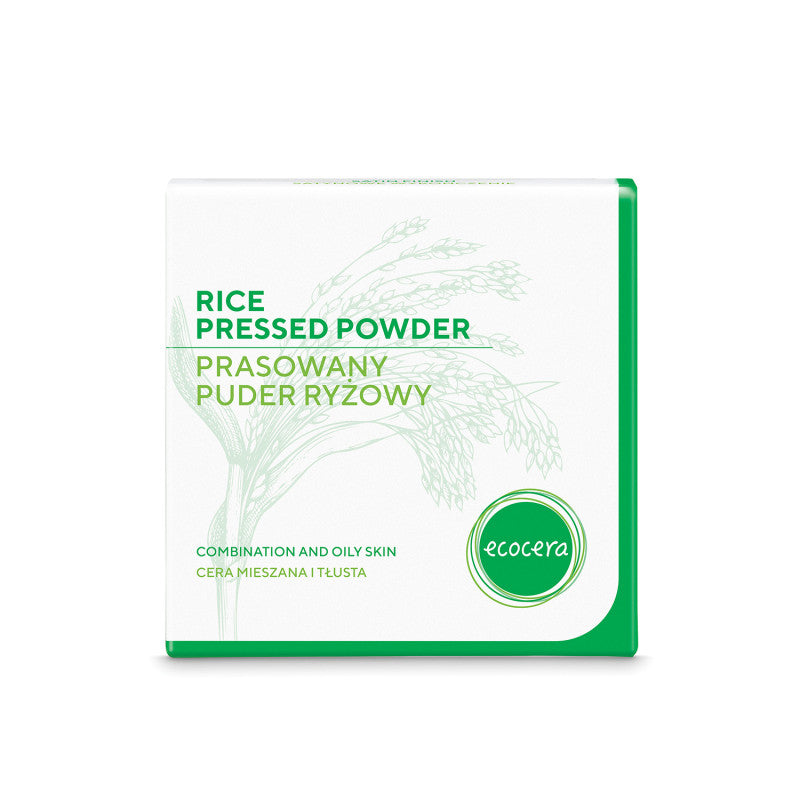 ECOCERA Poudre de riz pressée pour peaux grasses et mixtes 10g