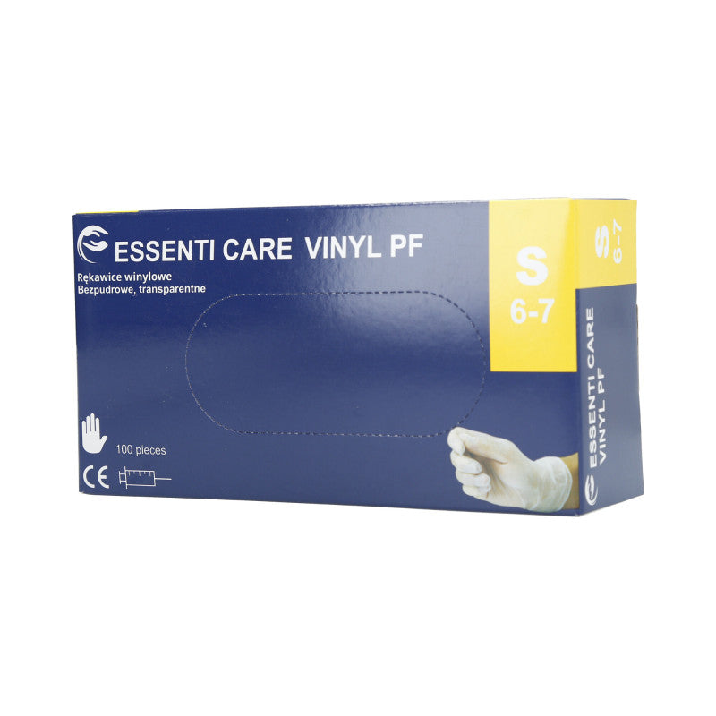 EKO-HIGIENA Gants en vinyle blanc non poudrés taille S 100pcs
