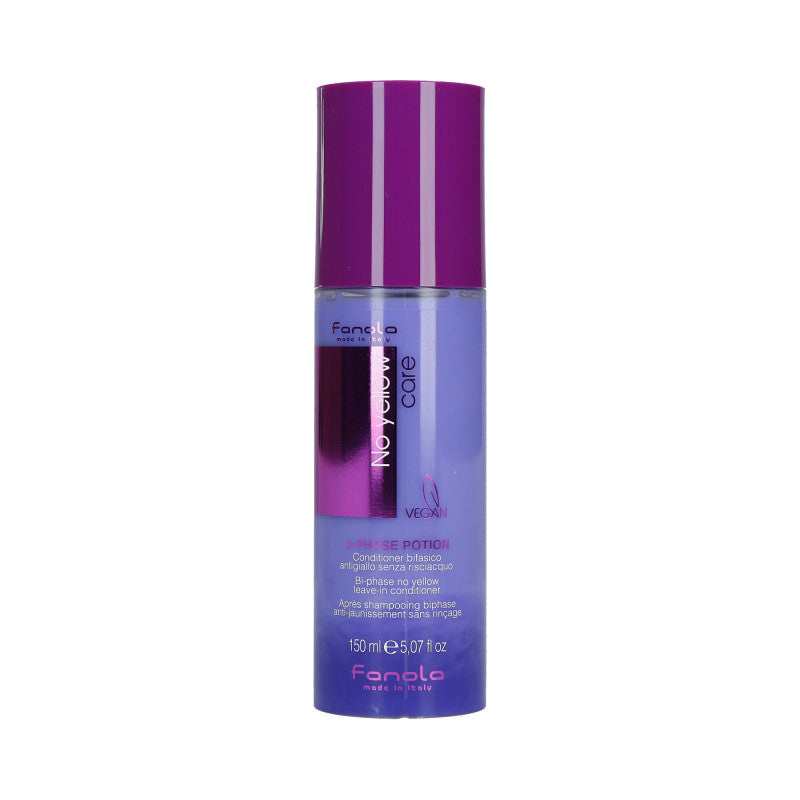 FANOLA NO YELLOW Après shampooing biphase anti-jaunissement sans rinçage 150ml
