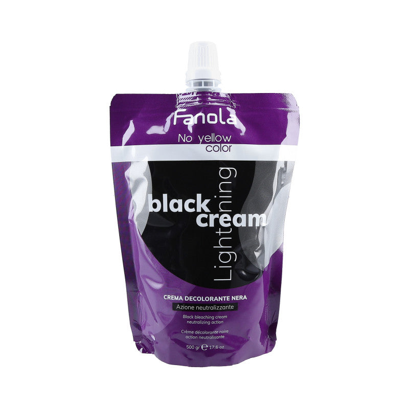 FANOLA NO YELLOW Éclaircissant pour cheveux Black Cream 500g